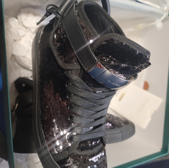 Buscemi Sequin Black Shoes - Picture 2 of 3